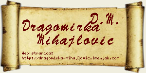 Dragomirka Mihajlović vizit kartica
